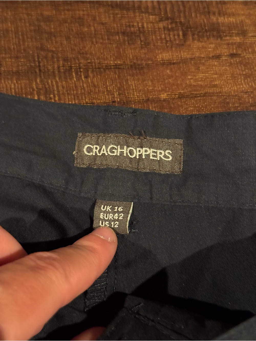 NWT Craghoppers World Travel Basecamp Shorts Black Size 12 - Picture 2 of 3